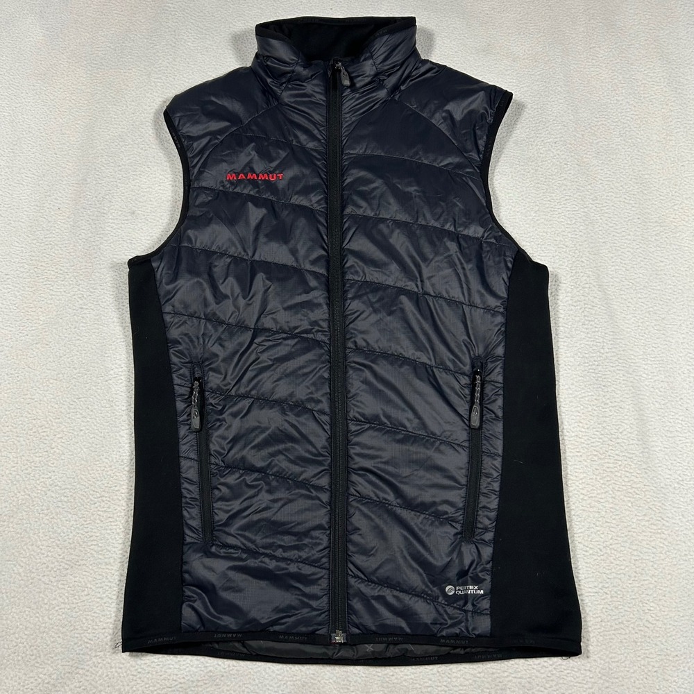 Mammut Insulated Vest Mens Small Black Pertex Quantum OTI Climate Puffer